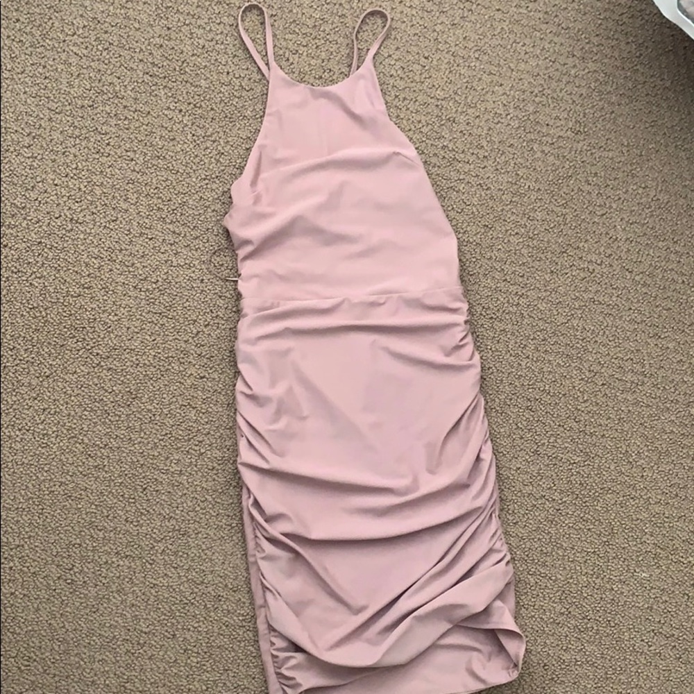 Mauve body con dress